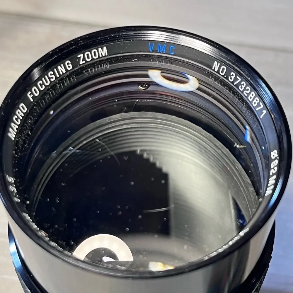 Vivitar SLR Lens 70-210MM 1:3.5 Macro Focusing Zoom for film cameras plus bag